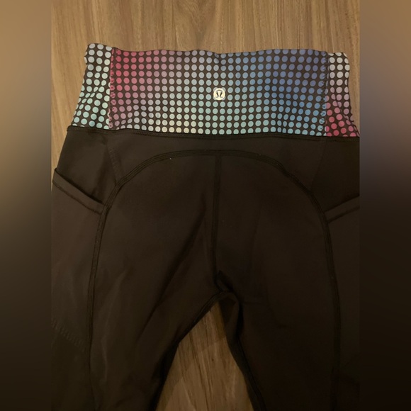 Lululemon all the right places pant black cosmic dot multi size 6 - Picture 5 of 9
